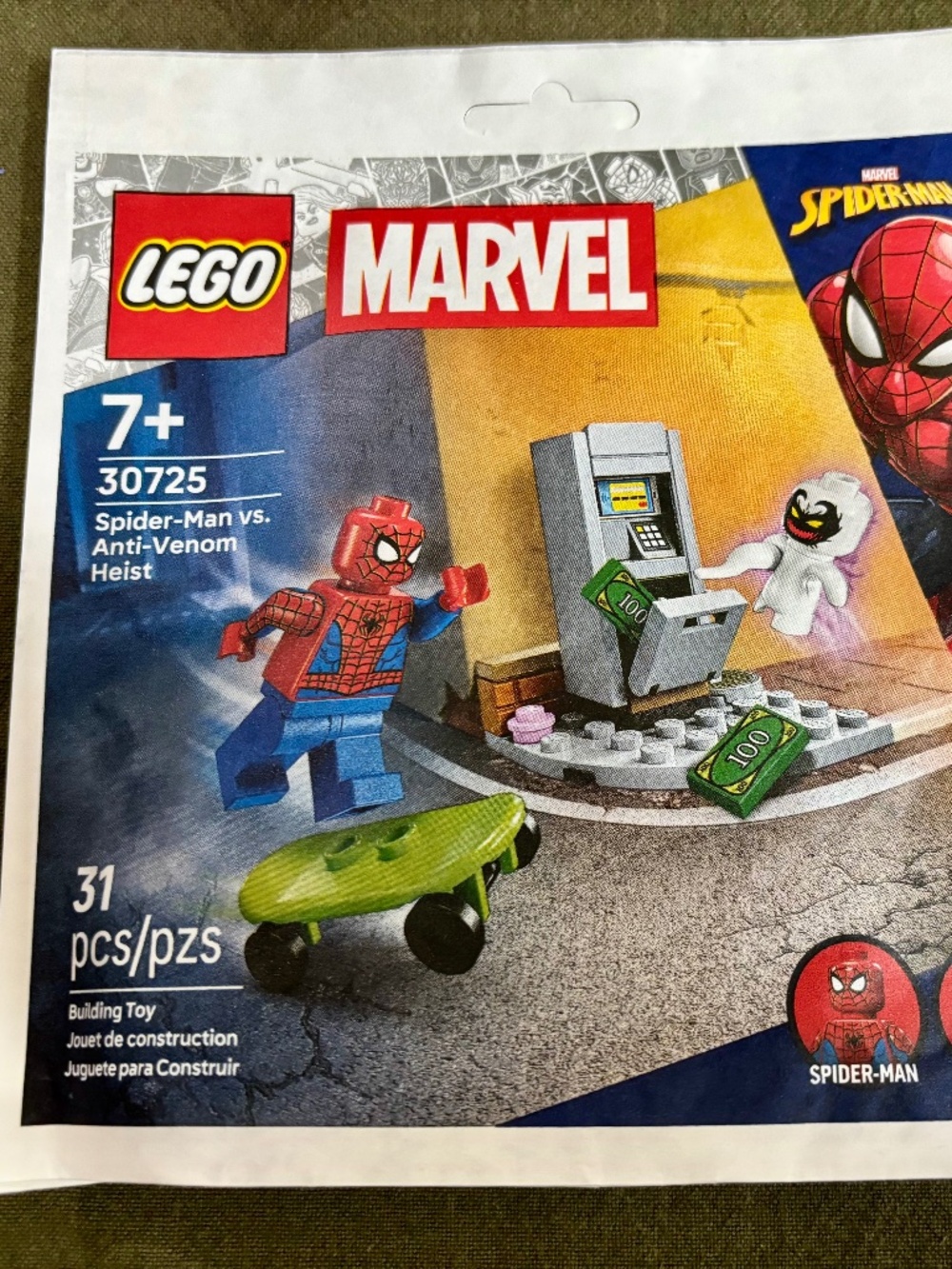 LEGO "Spider-Man vs. Anti-Venom Heist" 30725 UNOPENED paper bag
